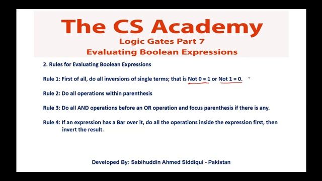 Logic Gates Part 7. Boolean Expressions 1. смотреть онлайн
