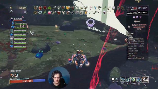 Risk of Rain 2 ➤ Забеги в дуо ➤ Долбимся в порталы до победного) смотреть онлайн