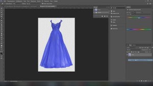 Как изменить цвет платья в Photoshop
