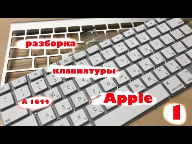 1. Разборка беспроводной клавиатуры apple _подготовка к чистке
