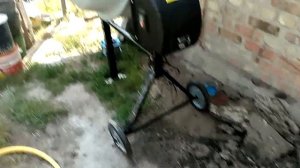 Бетонный заезд в гараж для мотоблока своими руками