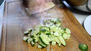 Салат с печенью трески