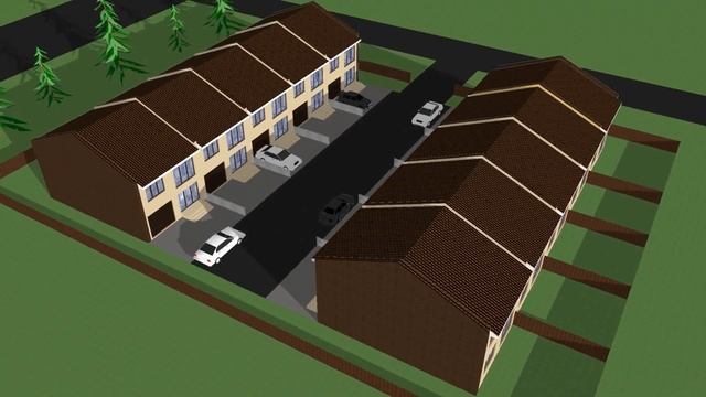 Визуализация блокированных домов Набережные Челны 71 микрорайон