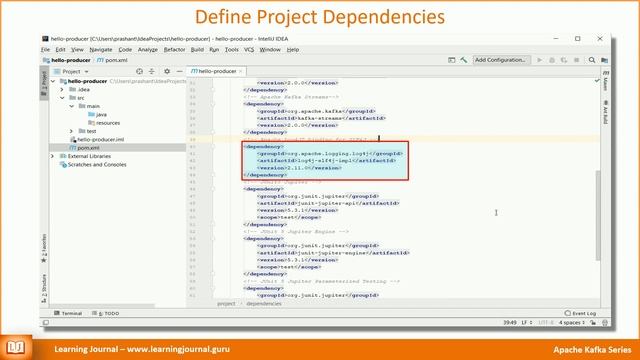Kafka Streams - Configuring IntelliJ IDEA for Kafka Application Development
