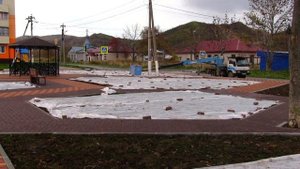 Новый сквер в с.Горнозаводск
