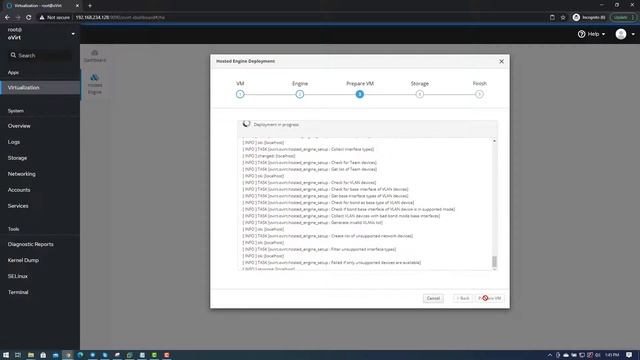 oVirt "hostname doesn't uniquely match the interface selected for the management bridge" error