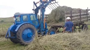 Самодельные вилы на КУН, погрузка сена