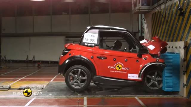 Tazzari Zero Crash Test Euro NCAP смотреть онлайн