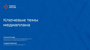 Лекция 5. Ключевые темы медиаплана