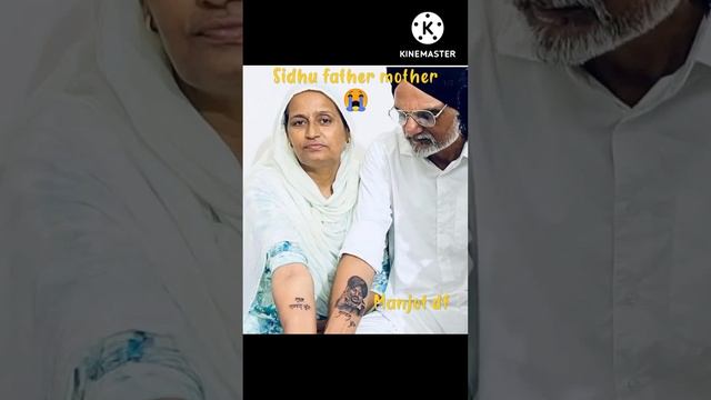 Sidhu moosewala father mother tattoo?Viral short video sidhu father mother? || sidhu tattoo #shorts