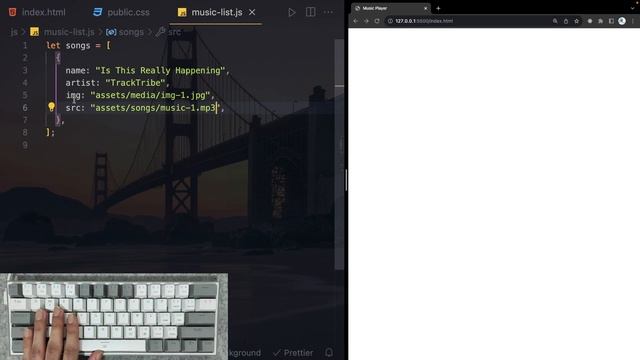 ASMR Programming - Coding Music Player App - No Talking