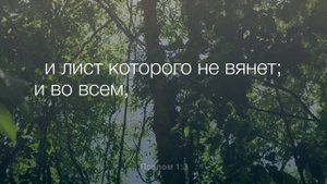 Псалом 1 | Аудио Библия с субтитрами на русском языке