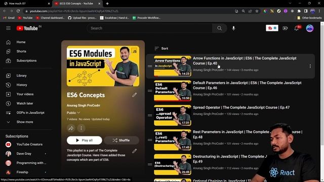 How Much JavaScript do We Need for React? | The Complete React Course | Ep.02 смотреть онлайн