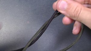 Темляк на нож плоский, плетение косичка (fish lanyard, колосок)