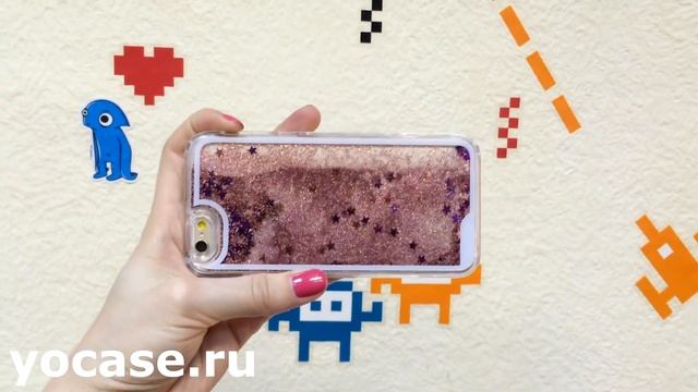 Пластиковый чехол ПЕРЕЛИВАШКА для iPhone 6 Розовый смотреть онлайн