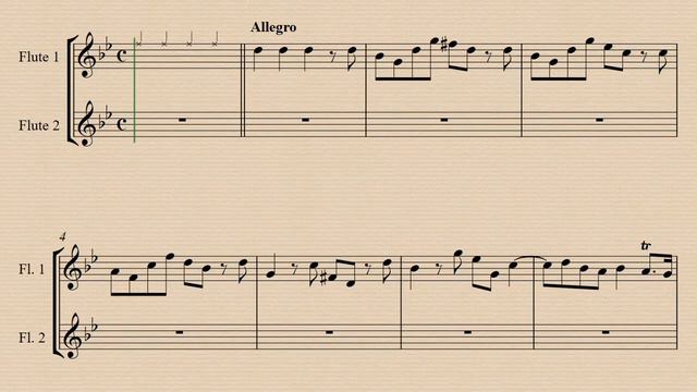 2. Allegro - Trio Sonata in G minor Op.2 No 5, HWV 390 - G. F. Handel - Demo and Backing Track. смотреть онлайн