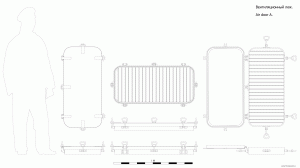 Вентиляционный люк. Чертёж. Air door A. Drawings.