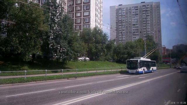 Троллейбус 58 метро "Речной вокзал" - Петрозаводская улица // 27 июля 2018