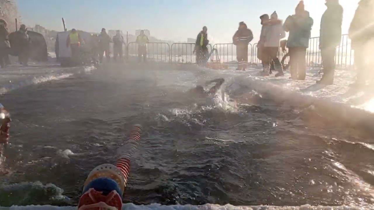 Третий этап Кубка Свердловской области по зимнему плаванию. смотреть онлайн