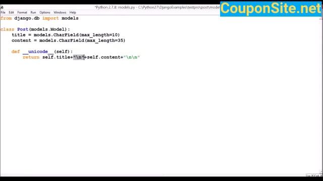 Django Tutorial: Part 6 | Model | Django | Python