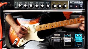 Mono VS Stereo with Roland JC-40 and Boss Pedals - FULL VIDEO (No talking)