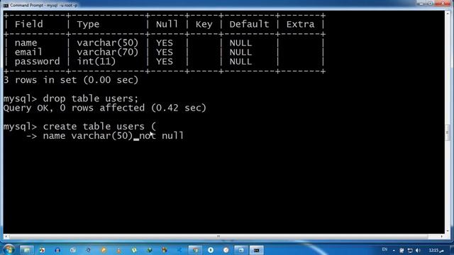 [Arabic] MySQL Essentials 6- Null Default - مبادئ ماي سكوال – смотреть ...