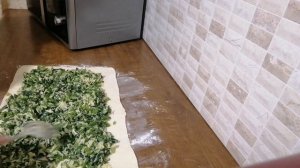 СЛОЁНЫЙ ПИРОГ СО ШПИНАТОМ И СЫРОМ/LAYER PIE WITH SPINACH AND CHEESE