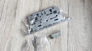 Защёлка межкомнатная MC85 SC цвет матовый хром под евроцилиндр