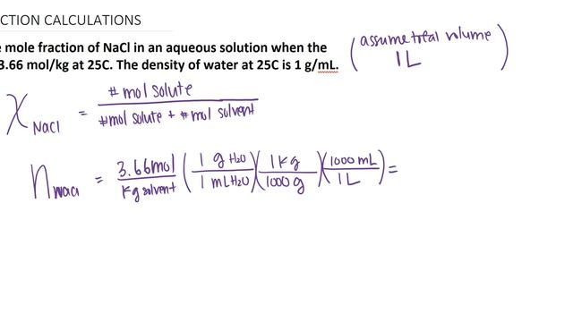 Mole Fraction Calculations | Using Density as a conversion factor смотреть онлайн