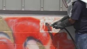 Soda Blaster Graffiti Removal from Eastwood