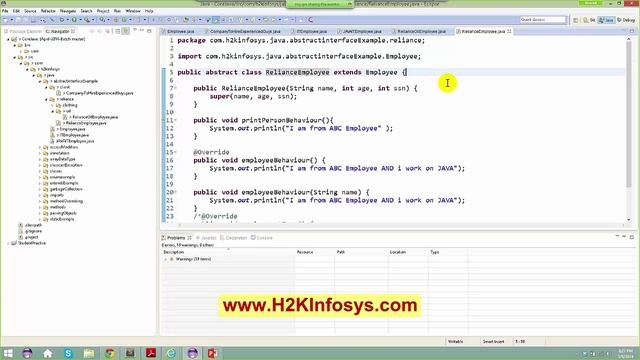 Java Interview Questions and Answers | Abstract Interface Part 1 Tutorial 14 | java Course online