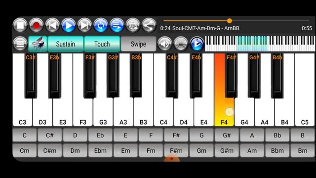 Play Along With Your Favorite Songs In Your Phone's Music Collection Using A Piano App смотреть онлайн