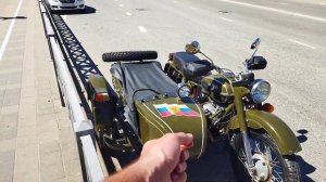 мотоцикл Урал с люлькой