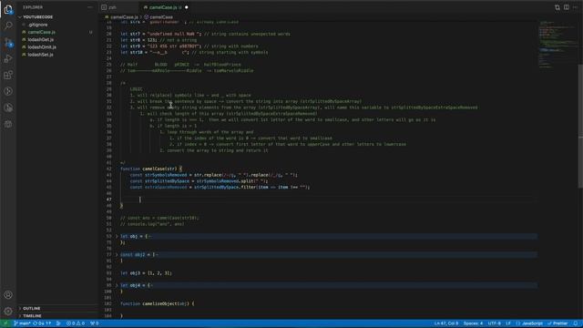 Lodash camelCase function implementation in JavaScript | Advance JavaScript | Interview Questions