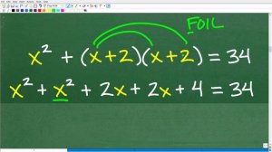 One positive number is 2 more than another. The sum of their squares is 34. Find the smaller number