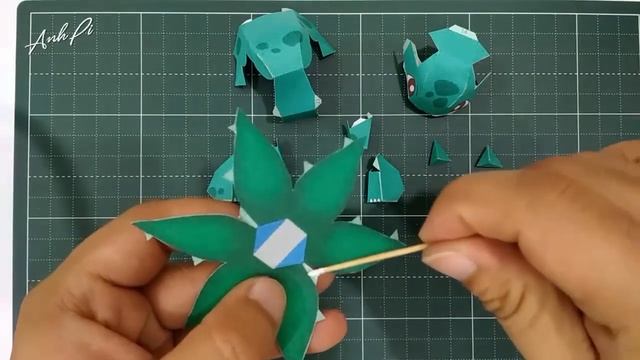 #001 Bulbasaur Papercraft Tutorial (Pokemon Papercraft) смотреть онлайн