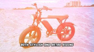 OUXI V8 Electric Bicycle 750W Motor 15Ah 48V Battery 20 Inch 4.0 Fat Tire Retro City Electric Bike