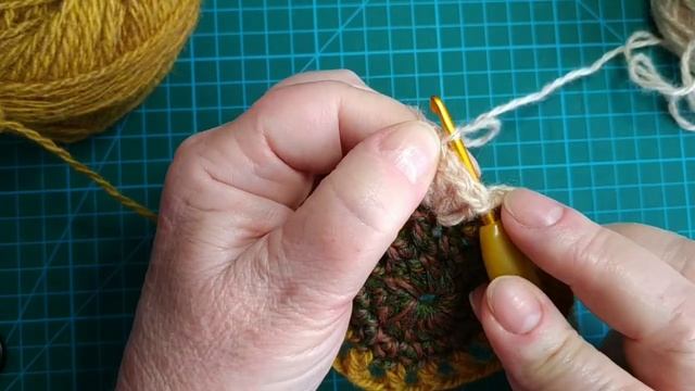 Ч.2. Коврик СОЛНЫШКО в технике overlay crochet по МК Евгении Тыченко. Ряды 1-5