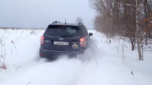 Subaru Forester offroad - snow (Субару Форестер бездорожье - снег)