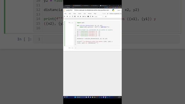 ¿Cómo calcular la distancia entre dos puntos con Python?