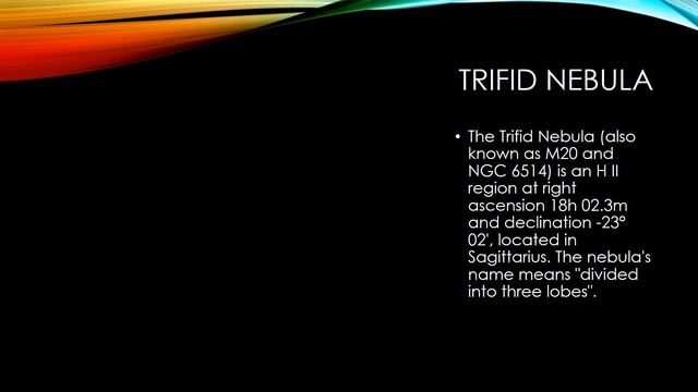 Trifid nebula смотреть онлайн