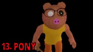 ROBLOX PIGGY ALL SOUNDTRACKS CHAPTER 1-10 CHARACTERS/SKINS! | Piggy Roblox