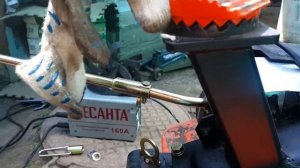 Мотоблок патриот калуга  (пониженная ) подварили болт руля