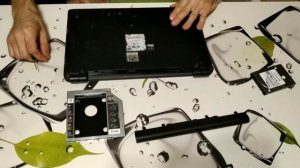 Замена HDD на SDD и замена DVD привода на HDD в ноутбуке Packard Bell Easy Note TE69 KB series