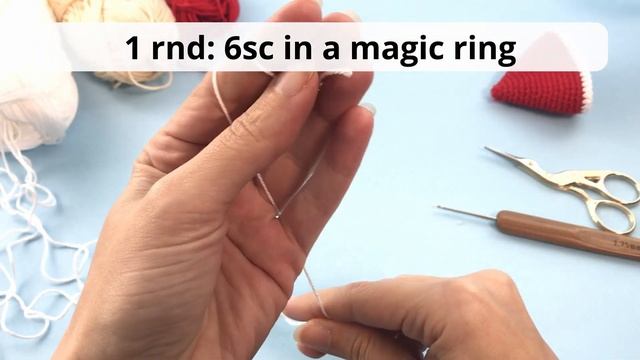 Santa Claus amigurumi pattern. Christmas ornament crochet pattern PART 2 смотреть онлайн