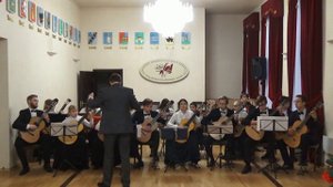Белорусская народная песня "Косил ясь конюшину" (Сводный оркестр гитаристов "Радуга")