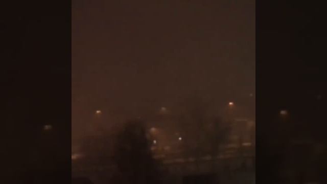 Гроза зимой в середине января!