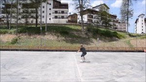 Разворот на 180 градусов на роликах