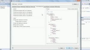 How to format java code In Eclipse