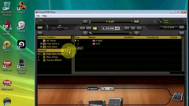 FBV Express MkII and POD Farm 2 MIDI Control смотреть онлайн